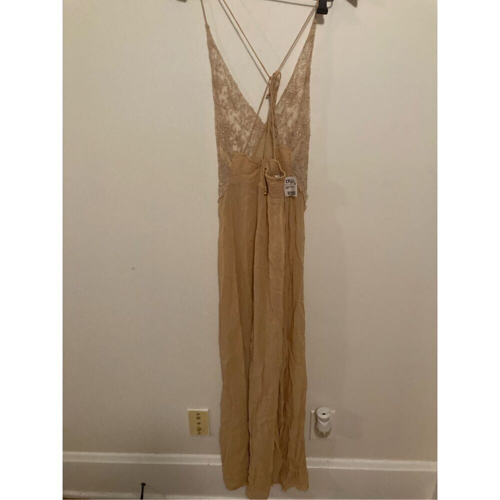 New Free People Current Obsession Maxi Slip Dress Long Sz S‎ Small Sheer Sexy - Picture 7 of 7